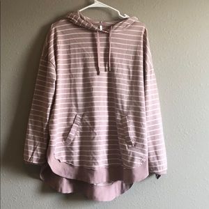 ZSupply Mauve & White Dakota Pullover